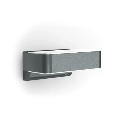 Image de Steinel Luminaire d&#039;extérieur L 810 SC, Applique Murale LED, Détecteur de Mouvement 160, Mise en Réseau Bluetooth, Utilisable avec App, Aluminium, 9,8 W, Anthracite