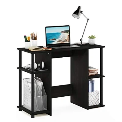 Image de Furinno Jaya Bureaux d&#039;Ordinateur, Bois, Expresso, Taille Unique, Espresso, One Size, 97.5(W) x 72.6(H) 39.5(D) cm.