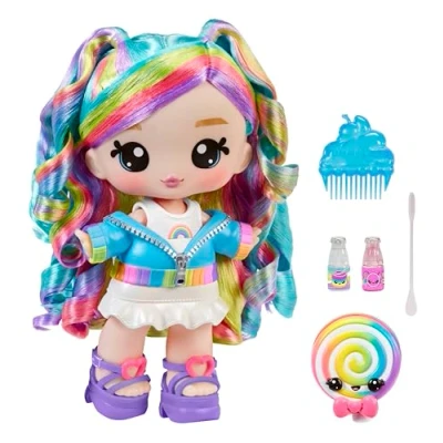 Image de Yummiland x PEEPS Poupée Lip Gloss Goldie Mallows 1 Avec Vêtements Personnalisables et Kit une Couleur Unique, un Parfum Base Transparente, Pour Enfants de 4 Ans +
