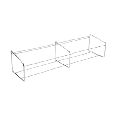 Image de Vogue Support métallique pour bacs Gastronorme, couleur argent, acier inoxydable, taille: 150 (H) x 680 (L) 160 (P) mm, convient 6 1/9GN ou 4x 1/6GN, CC051