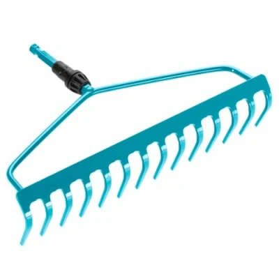 Image de râteau étrier Combisystem de Gardena : robuste avec 14 dents, largeur travail 36 cm, construction à double pour usage intensif, tous les manches cs (3168 20)