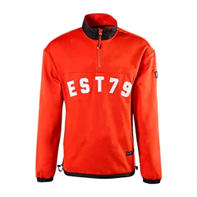 Image de Brunotti Lewis Pull en polaire pour homme avec mentonnière Rouge taille L, 222 Heat, unique