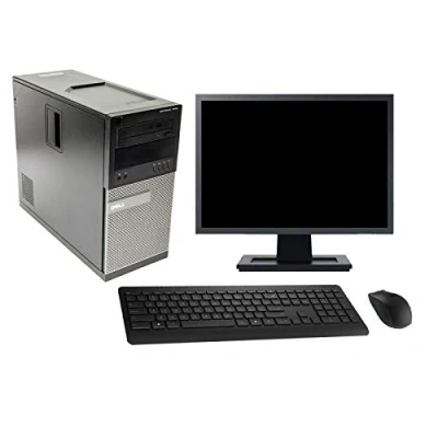 Image de PC Tour Dell 7010 Ecran 22&quot; Intel Core i3 3220 RAM 8Go SSD 480Go Windows 10 Wifi