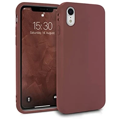 Image de MyGadget Coque pour iPhone XR Case TPU Souple &amp; Soft Cover Protection Extra Fine Légère Étui Coloré Anti Choc et Rayures Marron