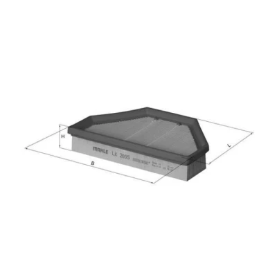 Image de MAHLE ORIGINAL LX 2005 Filtre à air 42,3 228 133,2, 133,2 Cartouche filtrante