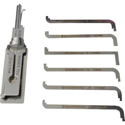 Image de GFYWZ SS001 2 en 1 crochetage de Serrure et décodeur pour Porte à Double rainure, Outils Professionnels serrurier