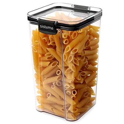 Image de Sistema Ultra Tritan Récipients de conservation hermétiques, 1,3 litre Empilables, Fermeture par clips, Sans BPA