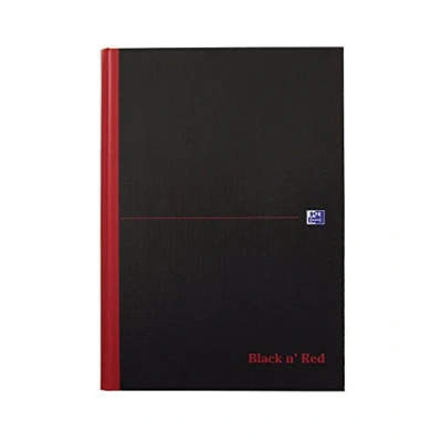 Image de Noir n Rouge Bloc notes Smart Ruled Casebound 90gm A4 Ref C66401