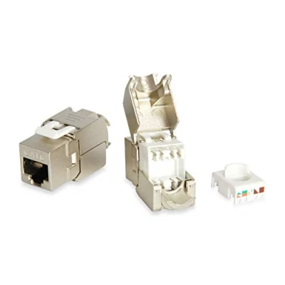 Image de EQUIP 767213 JUEGO DE CONEXIONES RJ45 CAT.6 KEYSTONE JACK SHIELDED 8 UNIDADES