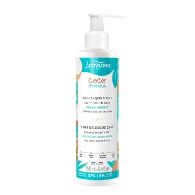 Image de Activilong SOIN Exquis 3EN1 COCO D&#039;AMOUR Aprèsshampoing, Taille: 250 ml, Transparent