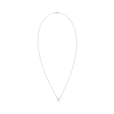 Image de Elli Buchstabe H Initialen Trend Minimal Collier, Femme, Taille: 45, Silber