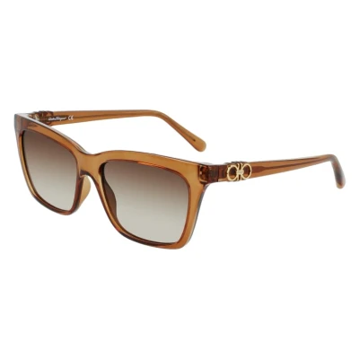 Image de Lunettes De Soleil Ferragamo SF1027S Marron Mixte / Adulte