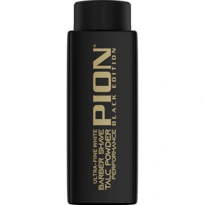 Image de Pion Barber Shave Talc Powder Black Edition Poudre blanche ultra fine pour une expérience de rasage en douceur, 180 g