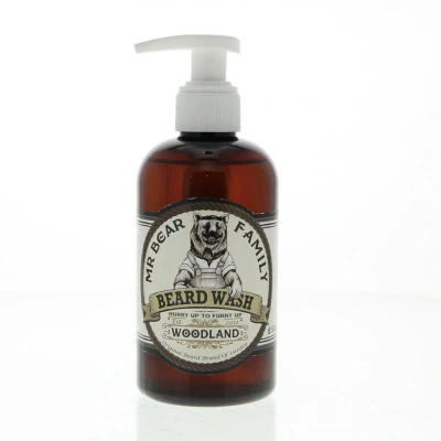 Image de Mr Bear Family Beard WASH Shampoing à barbe, Homme, Taille: 250 ml, Woodland