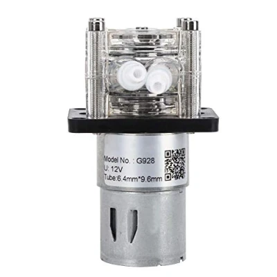 Image de Mini Pompe Péristaltique de laboratoire, doseuse, à tuyau 12V DC 500ml/min, 6,4 mm * 9,6 (diamètre intérieur Diamètre extérieur) Dosage, Aquarium