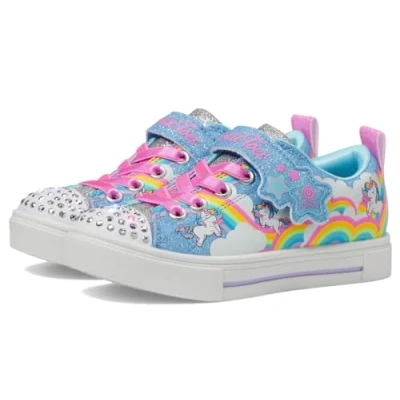 Image de Skechers Twinkle Sparks Baskets basses blue/multicoloured pour enfants, Taille: 34, Blue/multi coloured Matière synthétique / textile