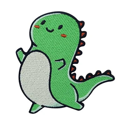 Image de Finally Home Écusson T Rex à repasser pour enfant Patchs dinosaures garçon Patch tyrannosaure coudre