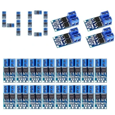 Image de Lot de 40 modules commande à déclenchement FET DC 5 V 36 400 W Dual Mosfet Module pilote double haute performance PWM pour Ar duino
