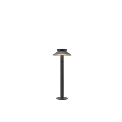 Image de Nordlux Borne lumineuse LED Justina, détecteur de mouvement, anthracite