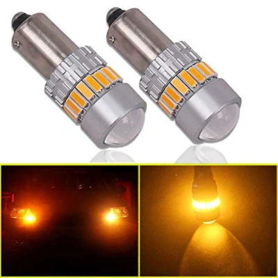 Image de Eseastar Ampoules LED BAY9S H21W, 21, 12 V 24 V, SMD4014 Canbus, sans erreur avec projecteur pour feux de route, recul, lumière intérieure voiture, ambre