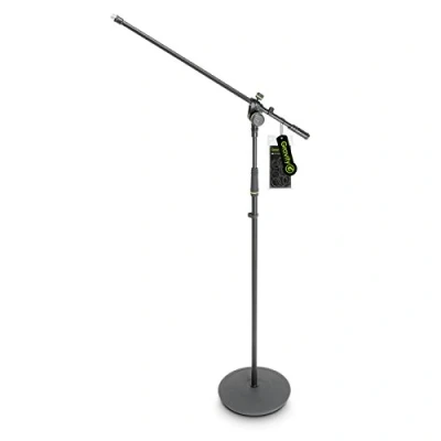 Image de Gravity MS 2321 B Pied Micro à Base Ronde et Perchette 2 Points