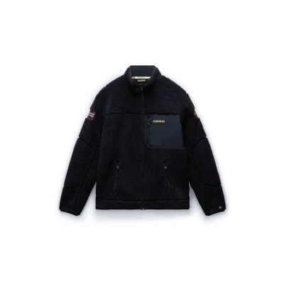 Image de Napapijri Yupik FZ 3 Gilet Homme (Taille : S/48, Noir)