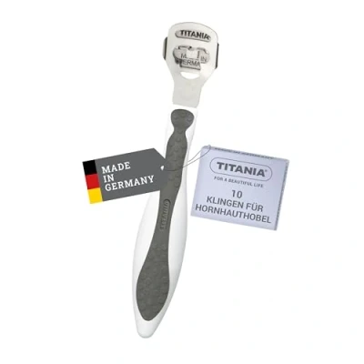 Image de TITANIA Râpe à corne avec 10 lames de rechange en acier inoxydable Coupe qualité Made in Germany