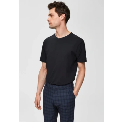 Image de Selected Homme Tshirt basique, Homme, Taille: Medium, Black