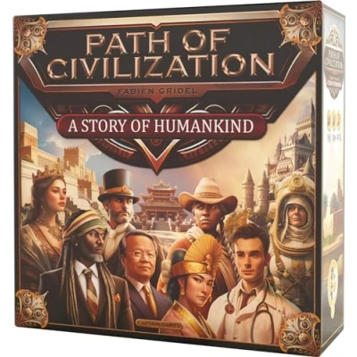 Image de Asmodee Captain Games Path of Civilization Jeux de société Plateau développement A partir 14 Ans 1 à 5 Joueurs Version française