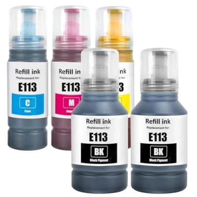 Image de LAIPENG 113 Encre Compatible avec Epson pour Ecotank ET 16150 16600 16650 16680 5150 5160 5170 5800 5850 5880 Pro 15000 Imprimante (2BK/C/M/Y)