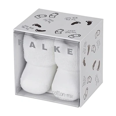 Image de FALKE Erstling B SO coton unies 1 paire, Chaussettes Mixte bébé, Blanc (White 2000), 62 68