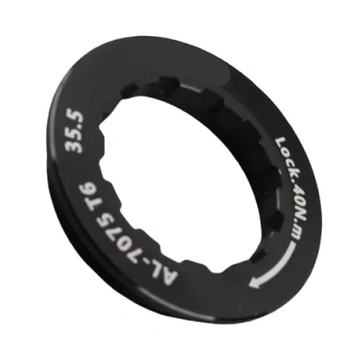 Image de Anneau Vitesse Roue Libre de Vélo Pignon Couronnes Cassette Bague Verrouillage pour VTT 7 à 11Vitesses(Noir)