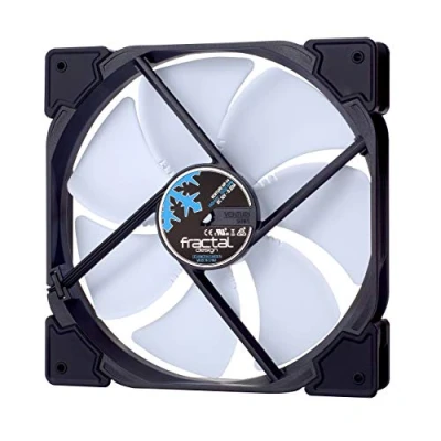 Image de Fractal Design Venturi HP 14 Blanc PWM Fan d&#039;ordinateur Optimisé pour Un débit d&#039;air élevé LLS Roulements Jambes de Forme aérodynamique 12v 140 mm (Single)