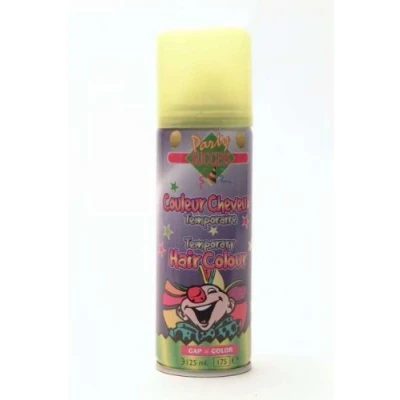 Image de Bombe Laque à cheveux fluo couleur jaune 125 ml