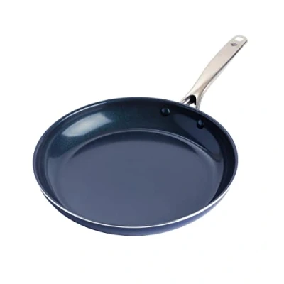 Image de Blue Diamond, Poêle à Frire de 28 cm avec Revêtement Antiadhésif Renforcé des Diamants, Sans PFAS, Compatible l&#039;Induction, Résistante au Lave vaisselle et Four,Fete Pere, Coloris Bleu