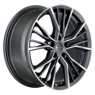 Image de MAK 5Trou 17Pouce 100mm Jante alu 17Pouces union Antraciet F7070UNQM48PE3X 7Pouces 48mm 57.1mm VOLKSWAGEN: Polo VI