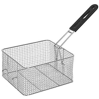 Image de HENDI Panier à Frites, Frites Frire, pour avec Poignée, utiliser les Friteuses 205815 et 205853 de 6 Litres, Acier Inoxydable