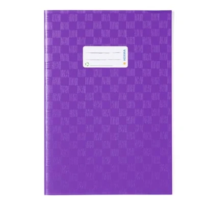 Image de Intercalaires Herma en plastique A4 avec revêtement velours 4 gedeckt mit Baststruktur, 1 Stück violett