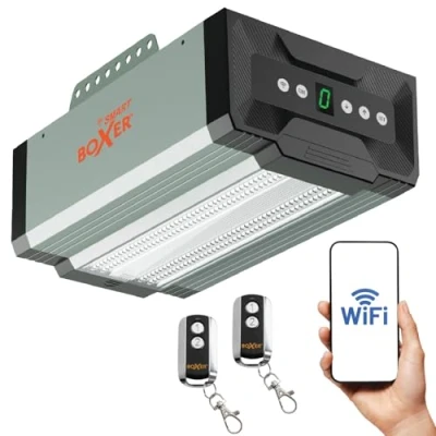 Image de Boxer 5000 Premium® Ouvre porte de garage Wi Fi, 1000N, avec 2 télécommandes Commande via smartphone &amp; tablette, installation facile