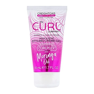 Image de Creightons Professional The Curl Company Shape and Define Styling Creme Gel (50 ml Travel Size Mini) Experts en boucles et ondulations ; formulé professionnellement avec de l&#039;huile moringa