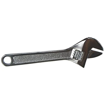 Image de Brüder Mannesmann Polished Chrome Adjustable Wrench 4 Inch 1 m (Set of