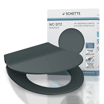Image de SCHÜTTE 82704 Slim Abattant WC, Anthracite