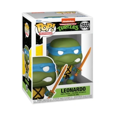 Image de Funko Pop! TV: Teenage Mutant Ninja Turtles (TMNT) Leonardo 1 Chance sur 6 D&#039;avoir Une Variante Rare Chase TMNT Retro/Classic Figurine en Vinyle à Collectionner Idée de Cadeau TV Fans