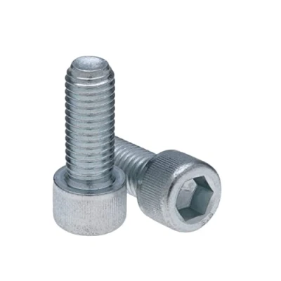 Image de Vis à Tête Cylindrique M14 Strenght Sleel Class 8.8 (Lot de 2) Boulons Hexagonale Six Pans Creux Zingués Fixations Cylindriques Usage Intensif Certifiées DIN912 (14mm x 50mm)