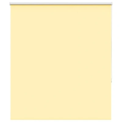 Image de vidaXL Store Enrouleur occultant Jaune Largeur du Tissu 116,6 cm, de Jour et Nuit, Cuisine,