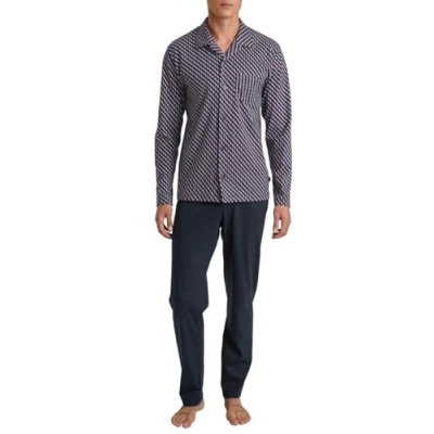 Image de CALIDA Impression Relax Ensemble de Pijama, Rouge Mars, 58 60 Hommes