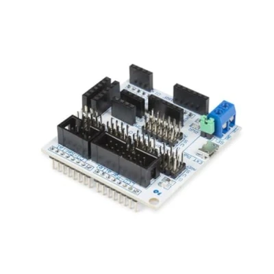Image de Whadda Sensor Shield pour Arduino® Uno et Mega, Plug and Play, Bluetooth, Carte SD, USB