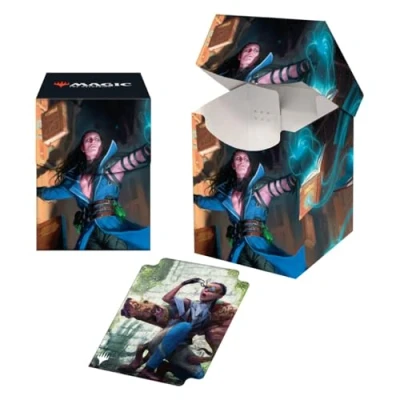 Image de Ultra Pro MTG Murders at Karlov Manor 100+ Deck Box Mirko, théoricien obsessionnel pour Magic: The Gathering cartes à manches, dimensionnées s&#039;adapter aux de taille standard