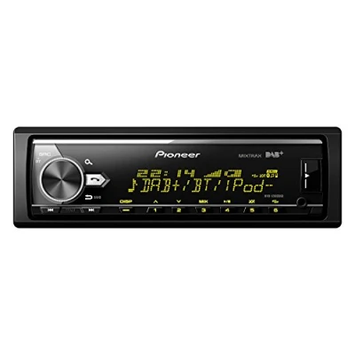 Image de Pioneer MVH X580DAB Autoradio 1DIN avec RDS DAB / + Bluetooth USB Entrée AUX Mains libres Compatible Android et iPod iPhone