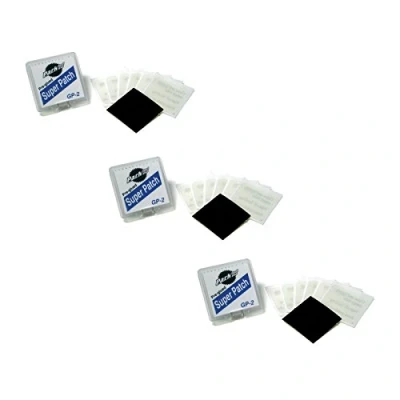 Image de Park Tool GP 2 Lot de 3 Kits réparation pré collés pour crevaison Patch Unisexe, Transparent, x Packs
